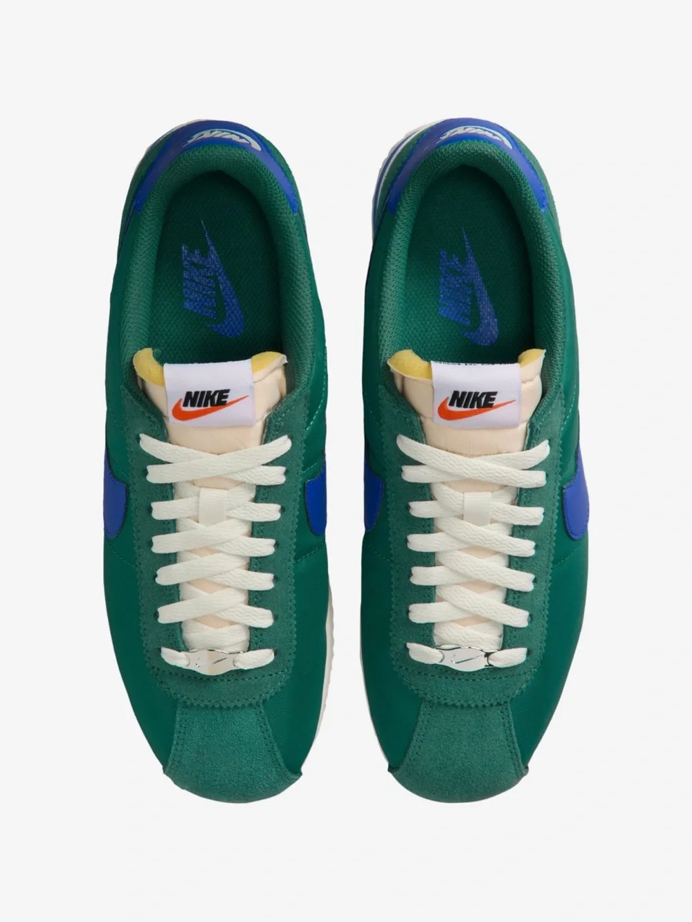 Nike Cortez TXT sneakers in Evergreen Aura/Hyper Royal
